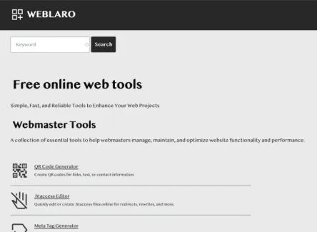 Weblaro.com Free Online Tools